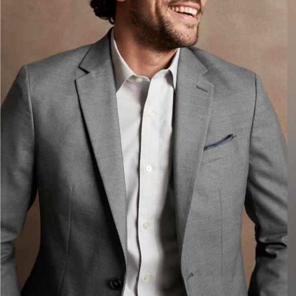 Banana Republic Men’s Wool Tailored Fit Sports Coat Blazer Suit Jacket 38S - Picture 4 of 15